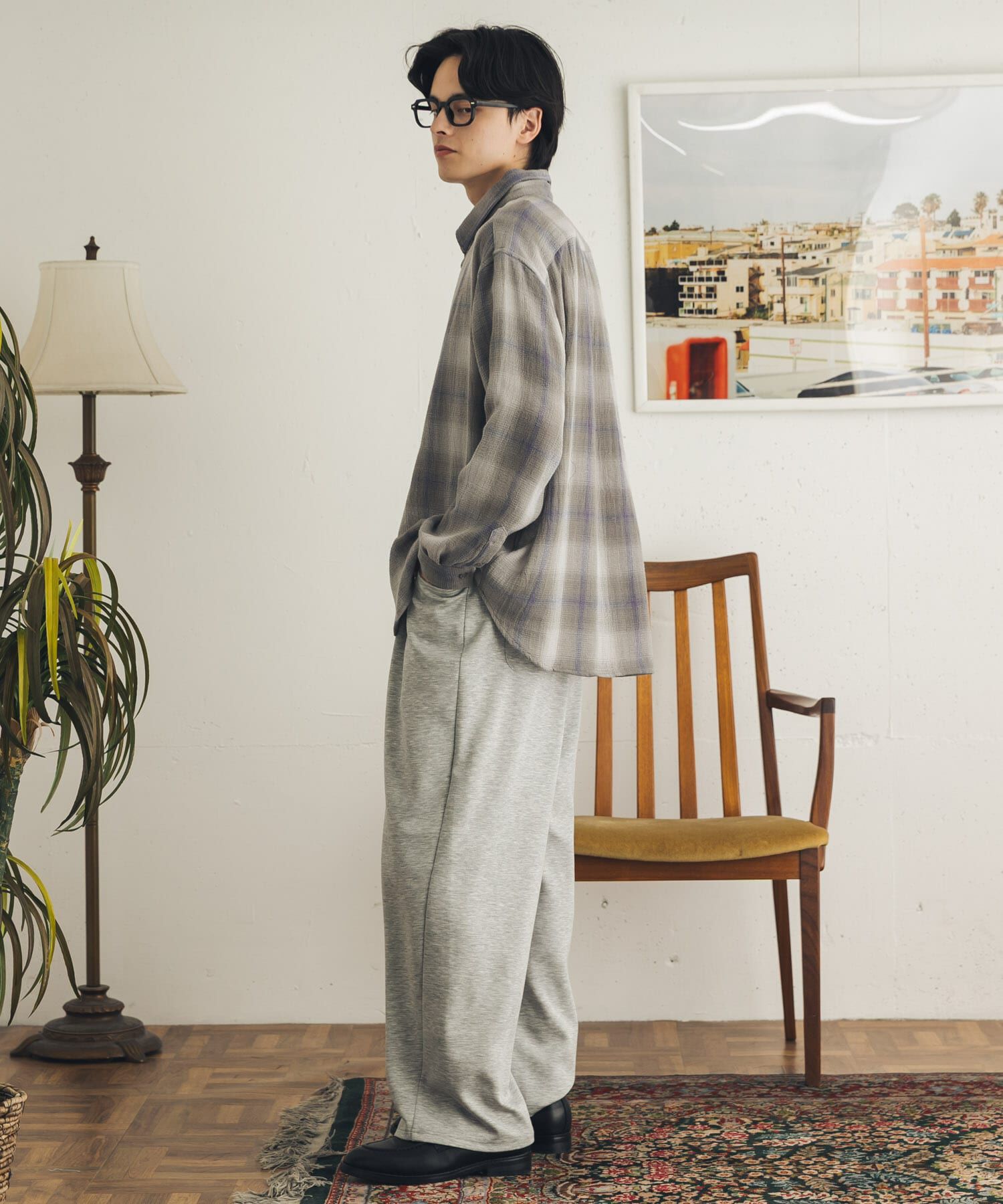 SENSE OF PLACE by URBAN RESEARCH「オンブレーチェックレギュラーカラーシャツ」|シャツ・ブラウス|