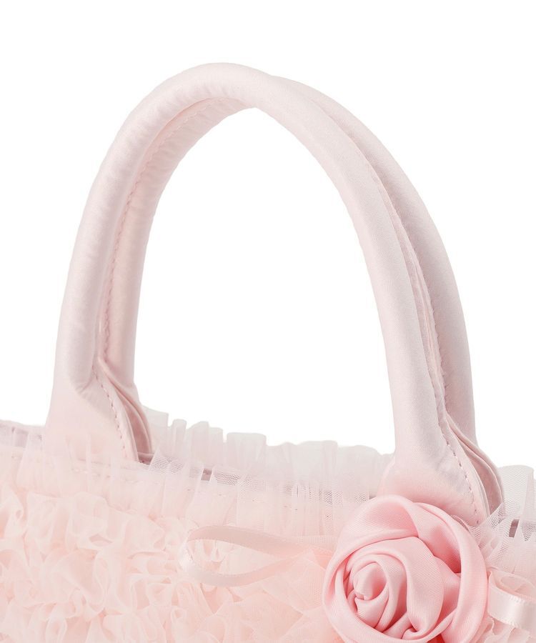 Maison de FLEUR「【2Way】チュールフリルローズ2Wayバッグ」|トートバッグ|
