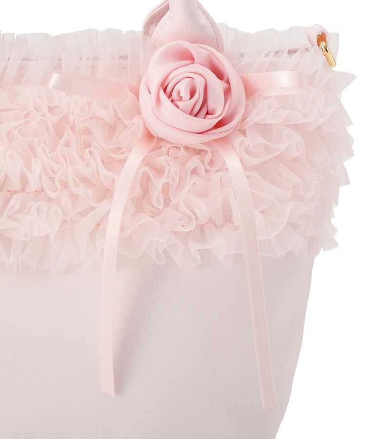 Maison de FLEUR「【2Way】チュールフリルローズ2Wayバッグ」|トートバッグ|