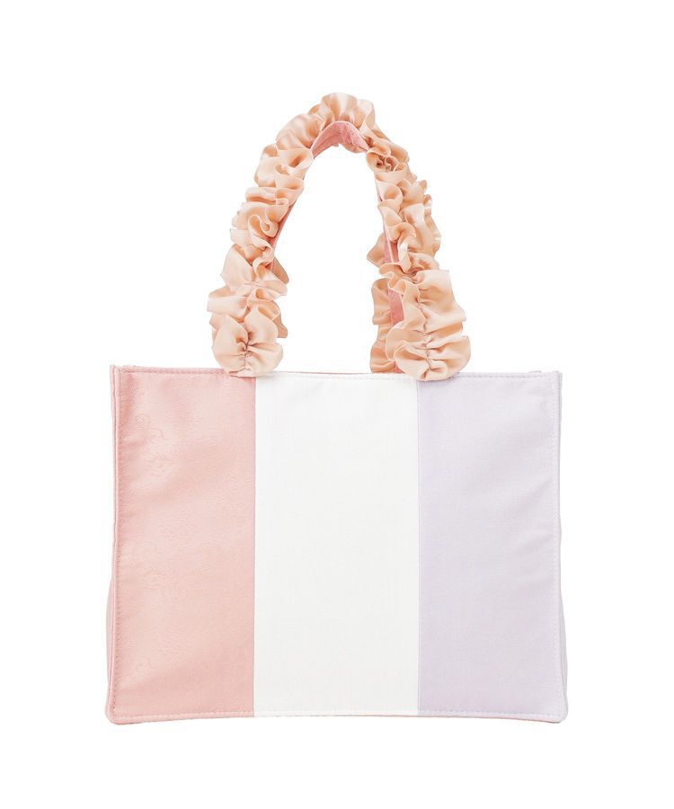 Maison de FLEUR「トリコロールフリルハンドルトートバッグ」|トートバッグ|