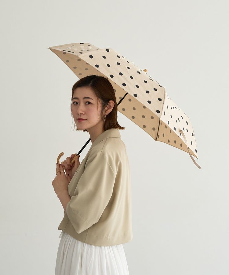 YECCA VECCA「【because】ドットトートバッグミニ」|傘|