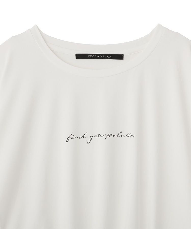 YECCA VECCA「裾ドロストデザインロゴTee」|Tシャツ・カットソー|