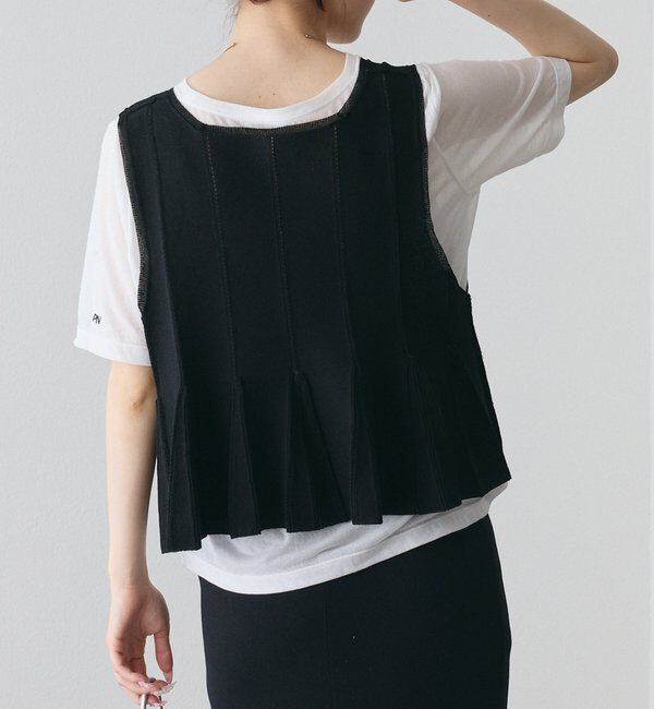  「【接触冷感&times;抗菌】アイレットニットビスチェ」|ニット・セーター|