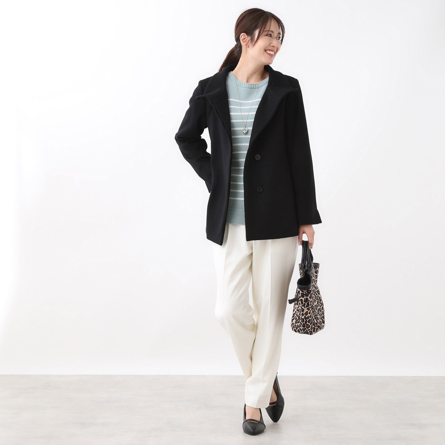Reflect「【SS-4Lサイズ／衿が顔に当たらない◎】スタンドネックミドルコート」|その他|
