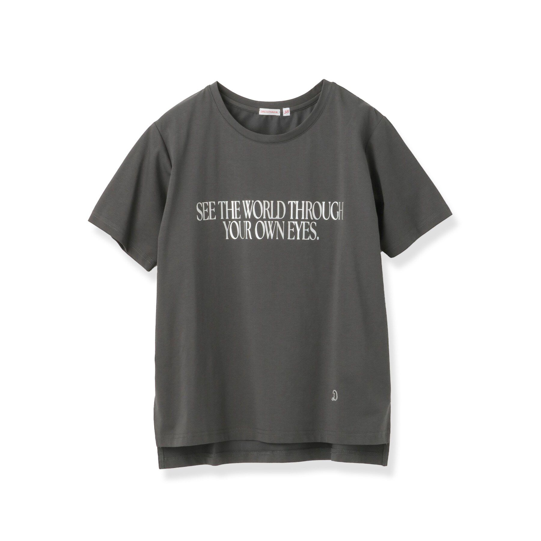 DRESSTERIOR「箔プリント ロゴTシャツ」|Tシャツ・カットソー|