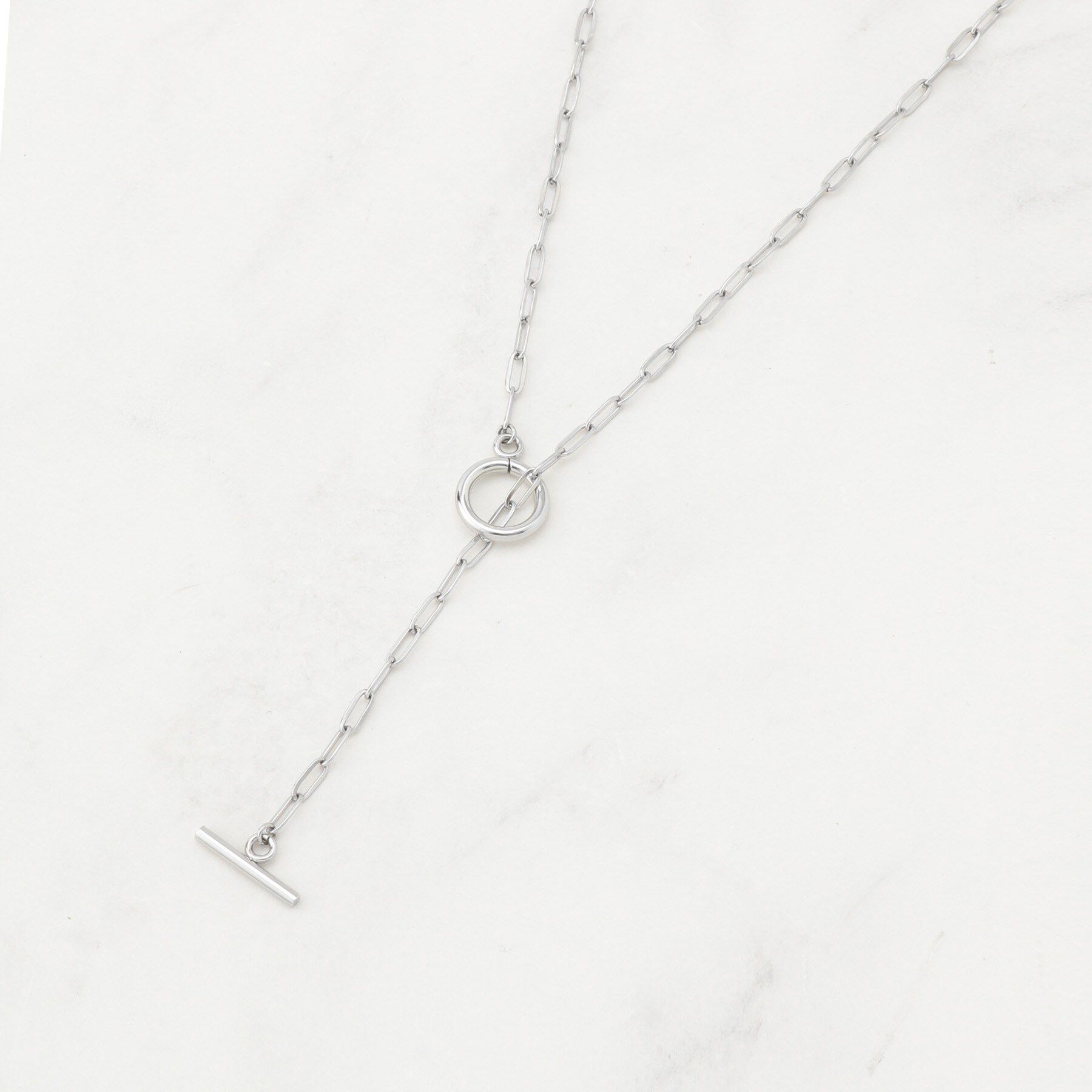 grove「【ステンレス】デザインチェーンマンテルネックレス」|ネックレス|