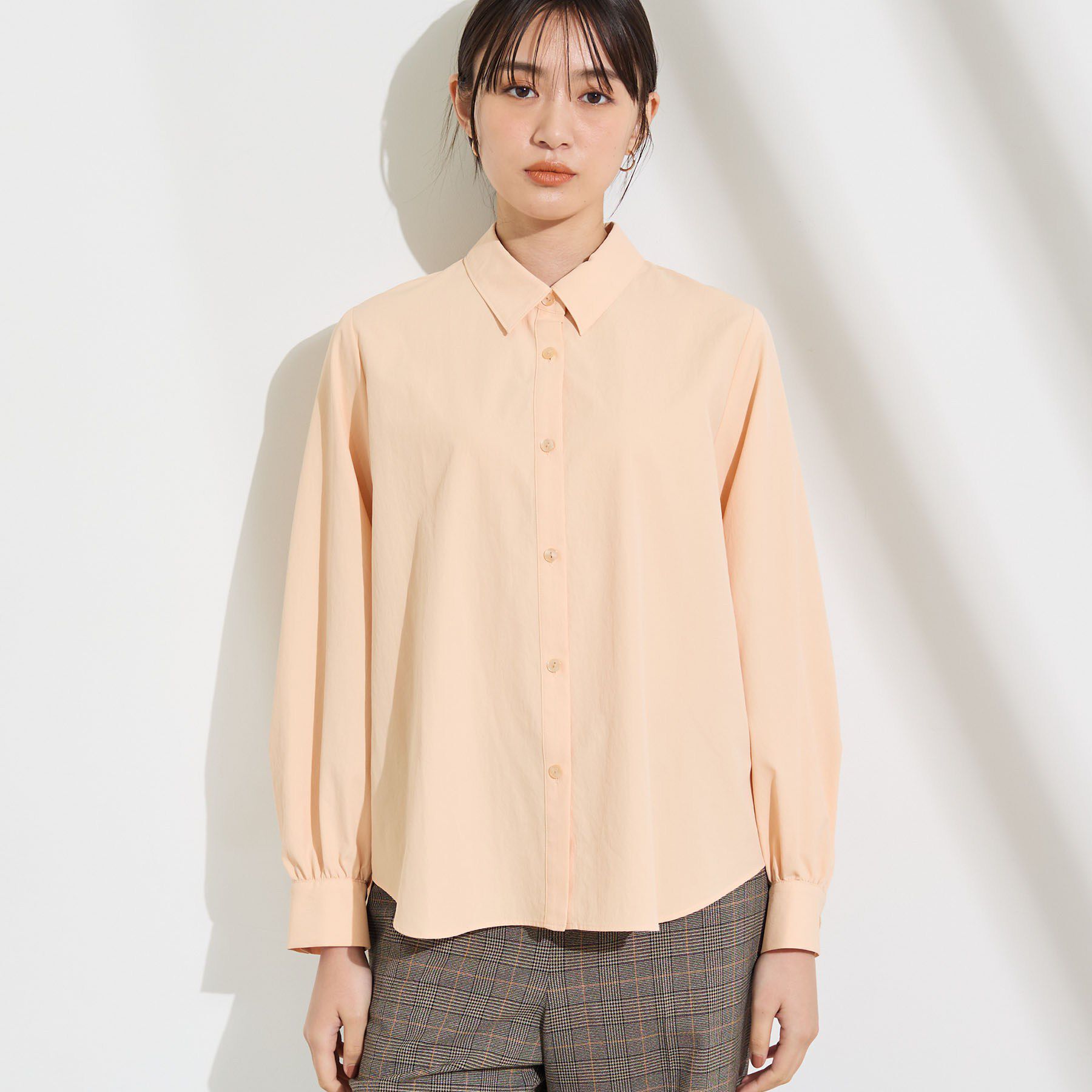INDIVI「【接触冷感／ストレッチ◎】取外し可ボウタイシャツ」|シャツ・ブラウス|