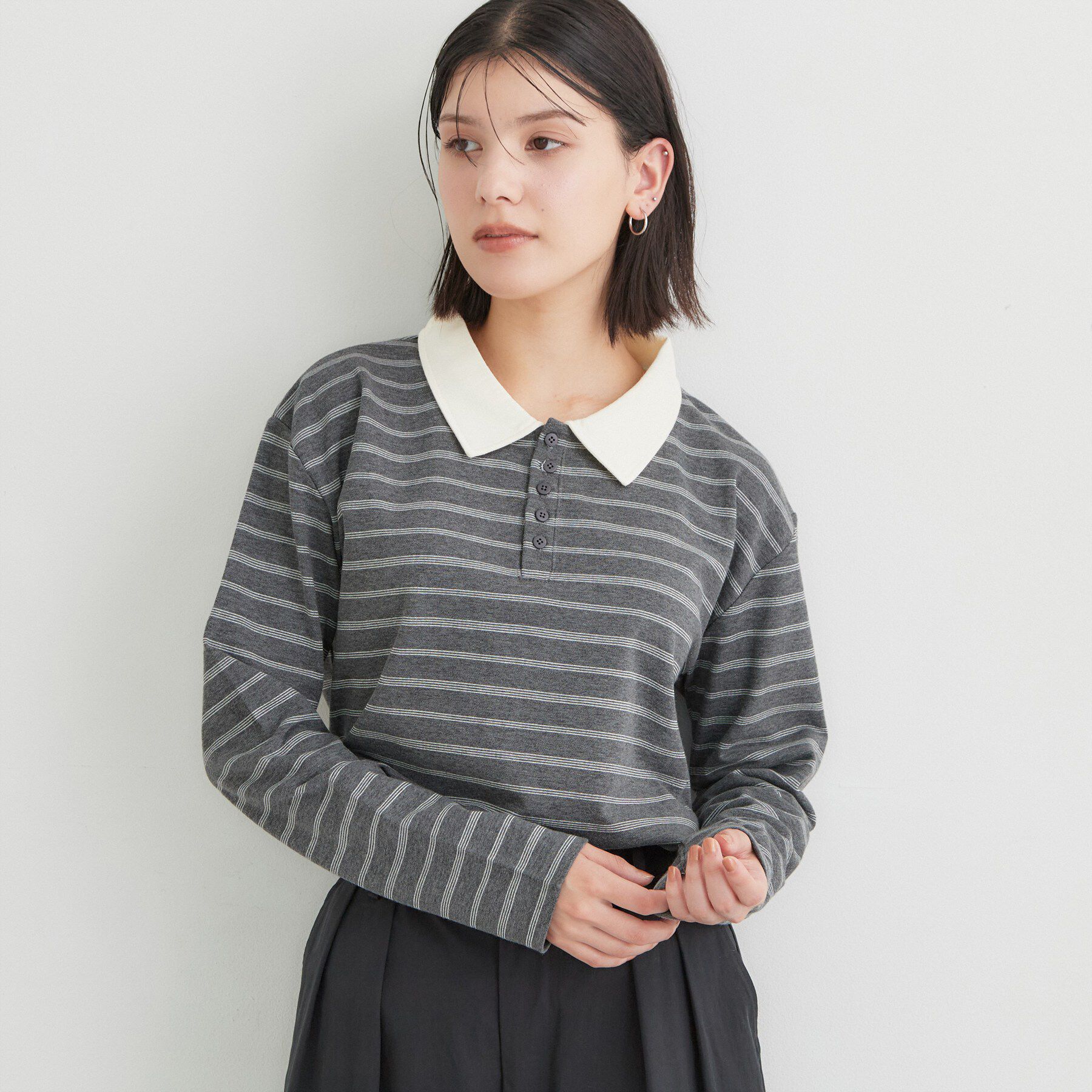 THE SHOP TK「ボーダーポロシャツ」|ポロシャツ|
