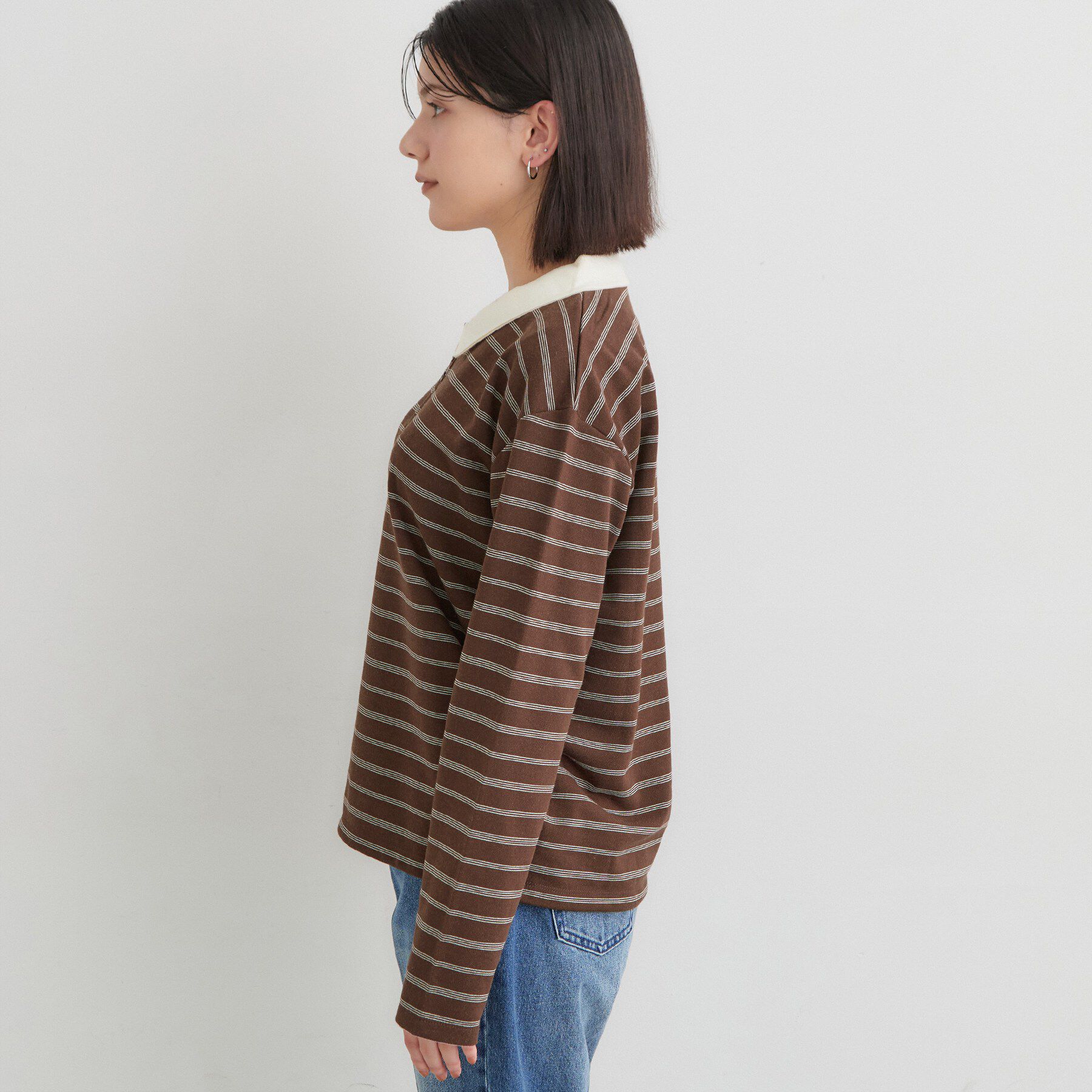 THE SHOP TK「ボーダーポロシャツ」|ポロシャツ|