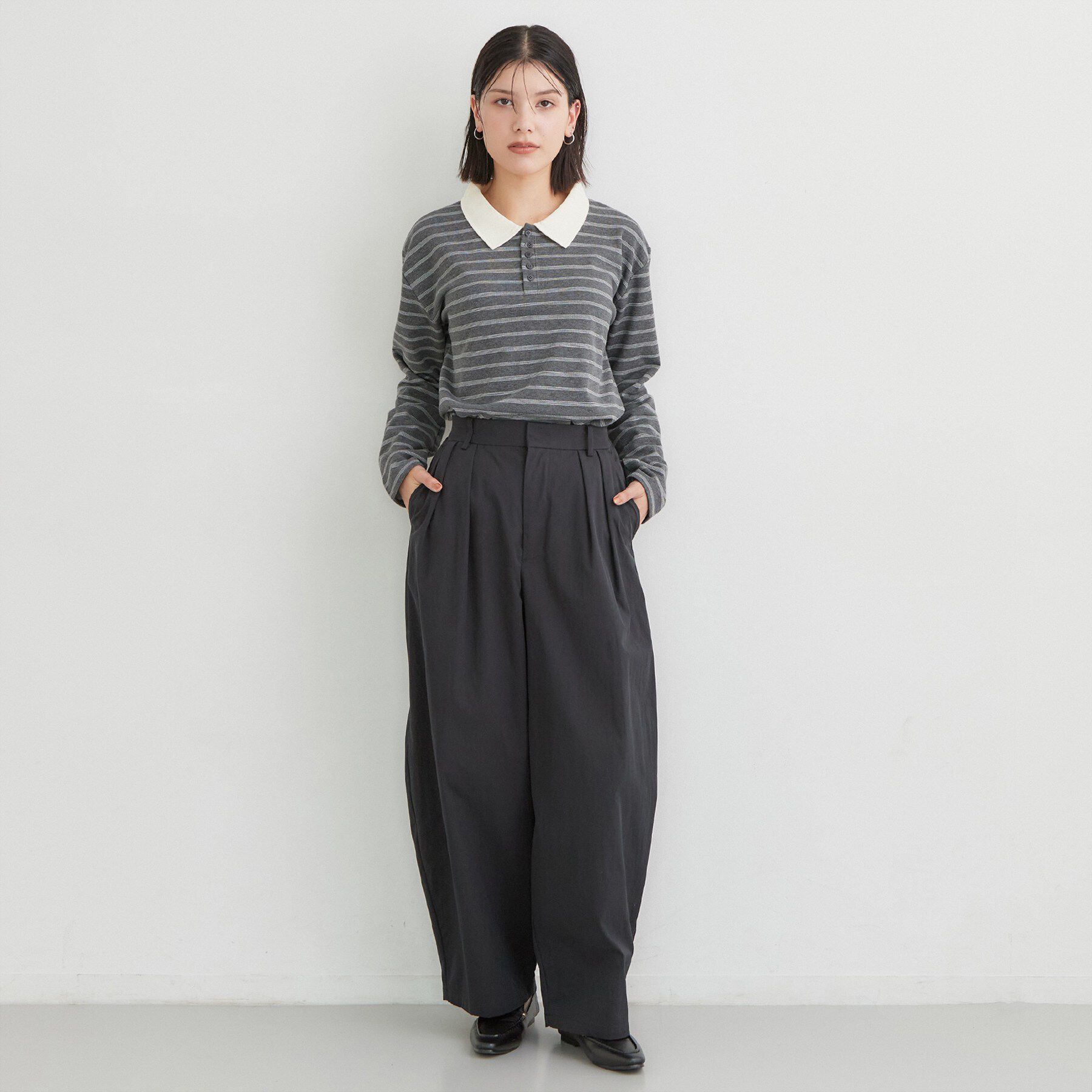 THE SHOP TK「ボーダーポロシャツ」|ポロシャツ|