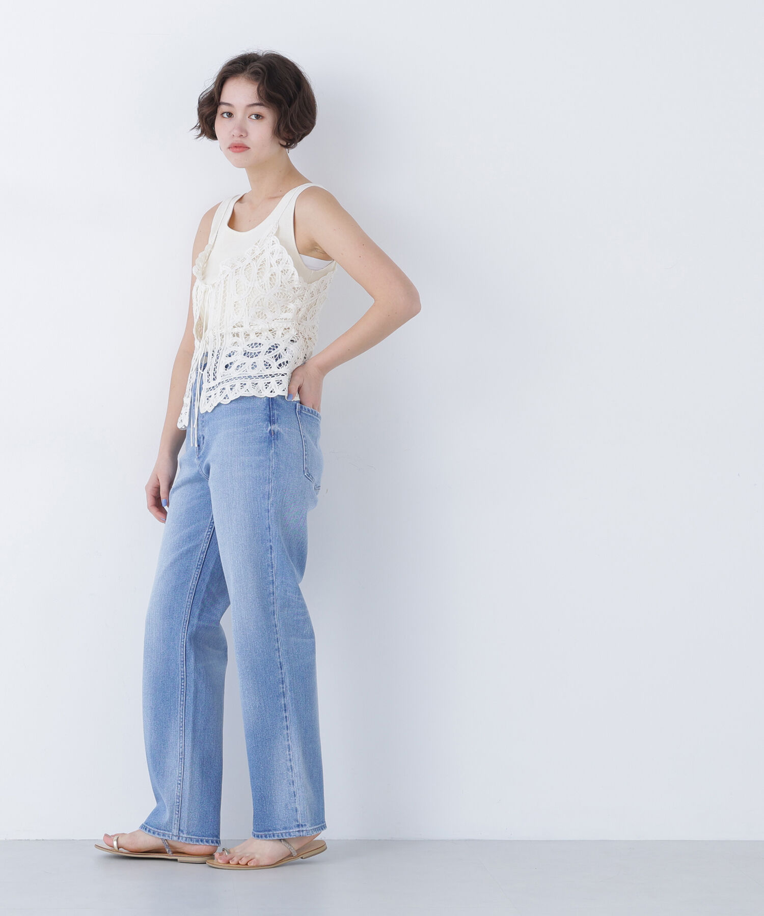  「〈N.〉ハイライズストレートデニムパンツ」|その他|