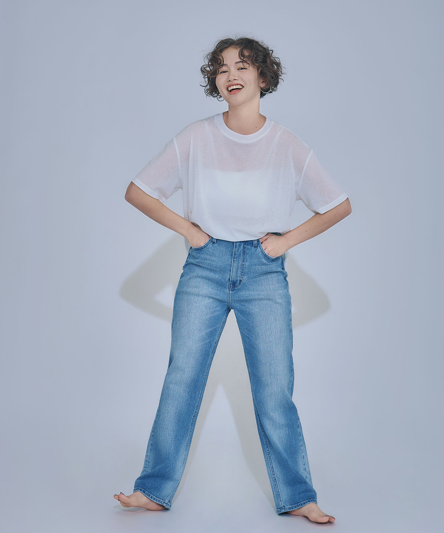  「〈N.〉ハイライズストレートデニムパンツ」|その他|