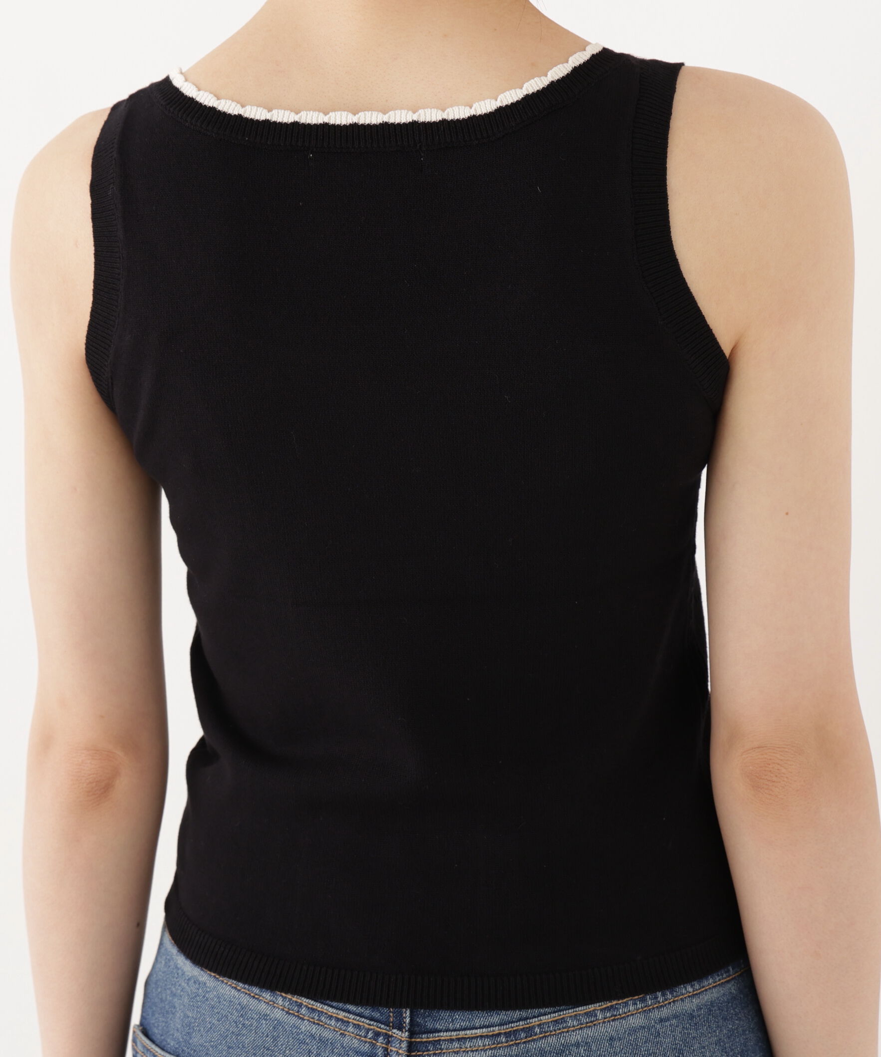 PROPORTION BODY DRESSING「＜a/mie＞パターンメッシュアンサンブルニット」|ニット・セーター|