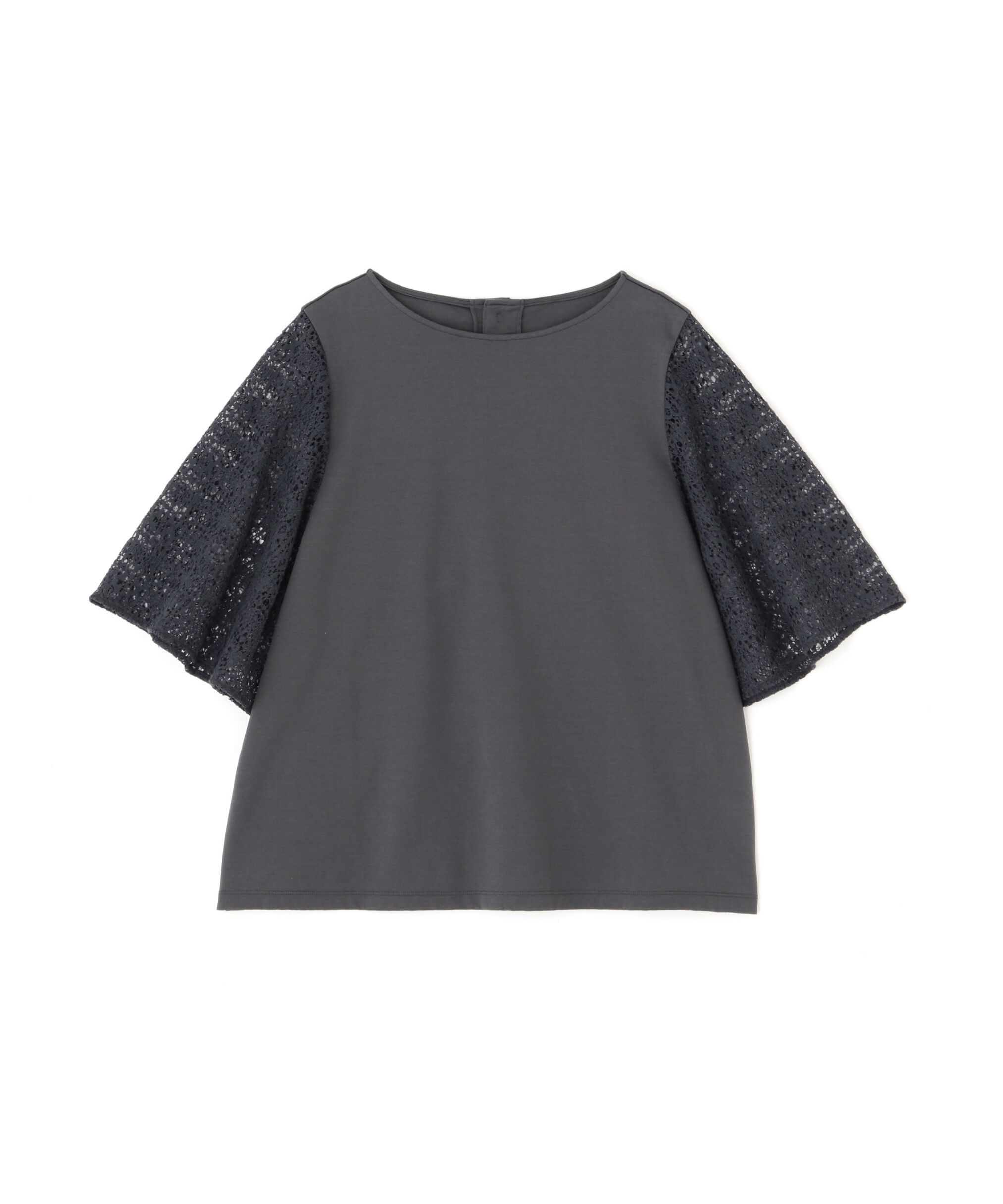 「◆≪接触冷感≫ ラッセルレースドッキングカットソープルオーバー」|Tシャツ・カットソー|
