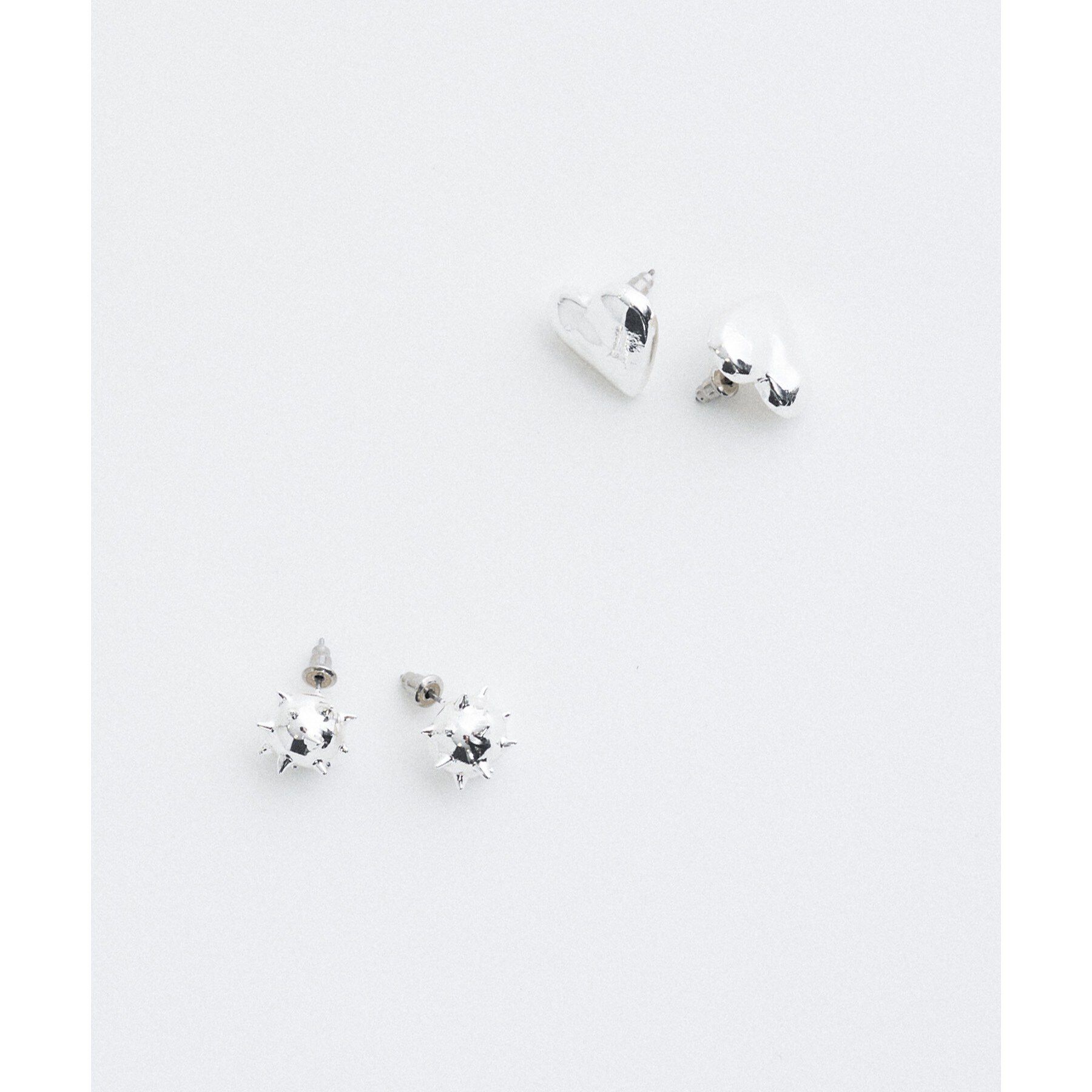 CODE A「soierie｜Single heart pierce」|ピアス|
