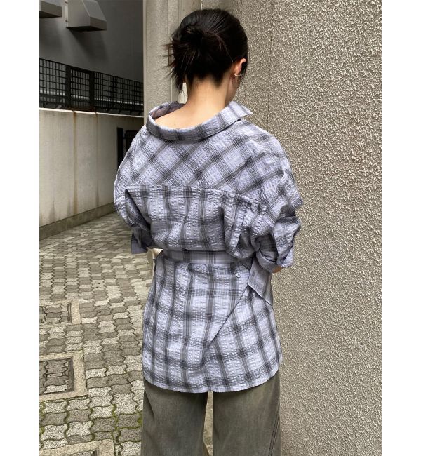MURUA「カシュクール2WAYハーフシャツ」|シャツ・ブラウス|