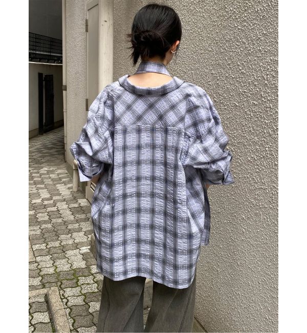 MURUA「カシュクール2WAYハーフシャツ」|シャツ・ブラウス|