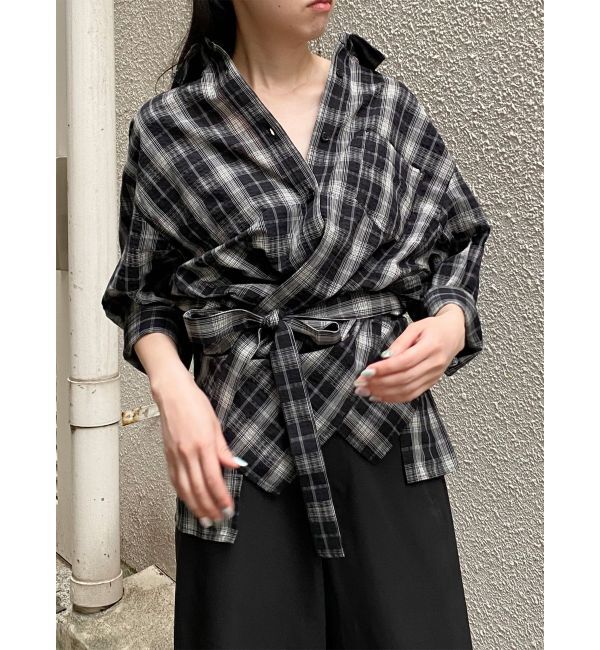 MURUA「カシュクール2WAYハーフシャツ」|シャツ・ブラウス|