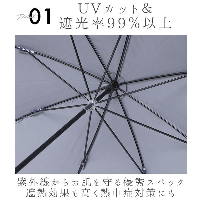 BACKYARD FAMILY「河馬印本舗 晴雨兼用 長傘 通販 手開き 晴雨兼用傘 日傘 雨傘 傘 かさ UVカット 完全遮光」|傘|