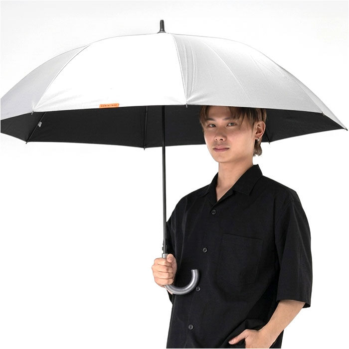 BACKYARD FAMILY「ジャンプ傘 メンズ 晴雨兼用 通販 長傘 大きめ 傘 大きいサイズ 70cm 耐風傘 晴雨兼用傘」|傘|