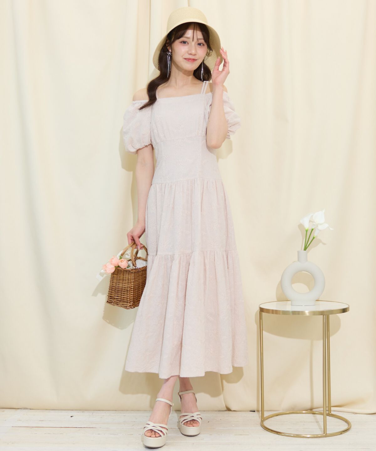 WILLSELECTION「2WAYスリーブコットンティアードワンピース」|ワンピース|