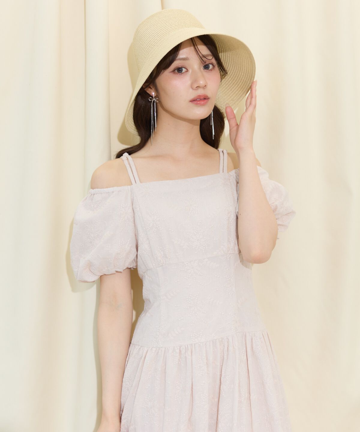 WILLSELECTION「2WAYスリーブコットンティアードワンピース」|ワンピース|
