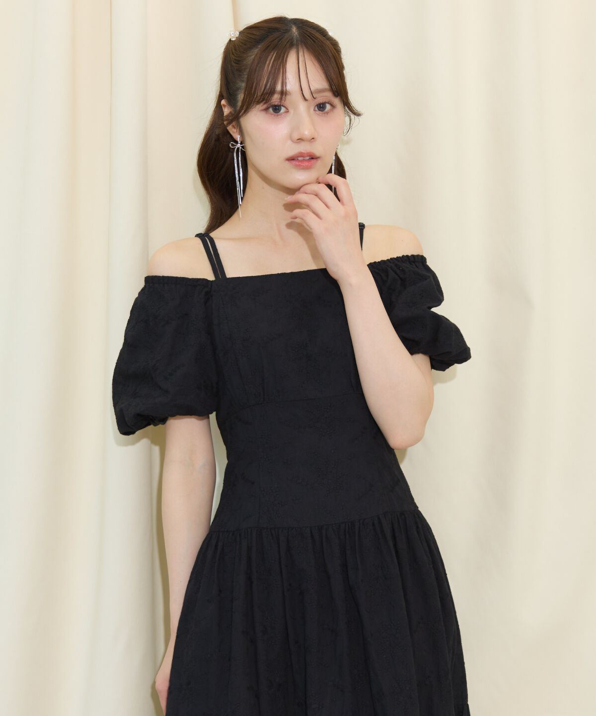 WILLSELECTION「2WAYスリーブコットンティアードワンピース」|ワンピース|