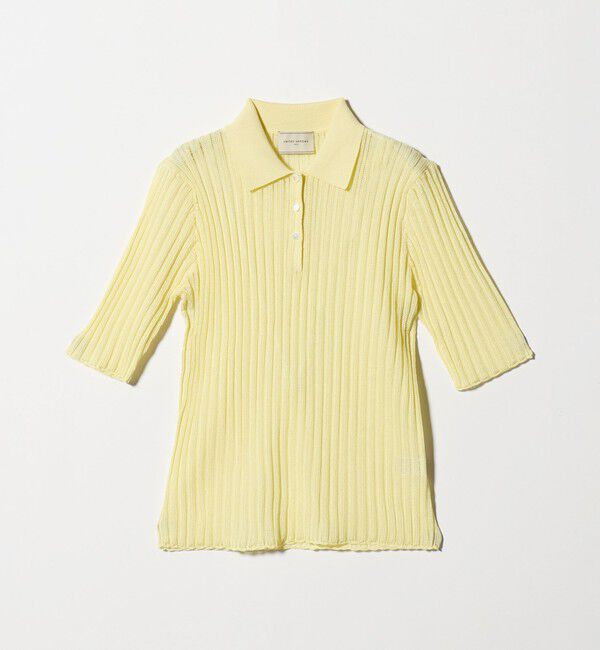 UNITED ARROWS「シアー リブ ポロニット ‐ウォッシャブル‐」|ニット・セーター|