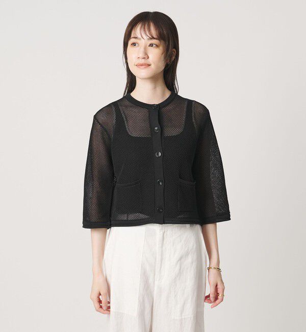 UNITED ARROWS「コットン メッシュ カーディガン」|カーディガン|
