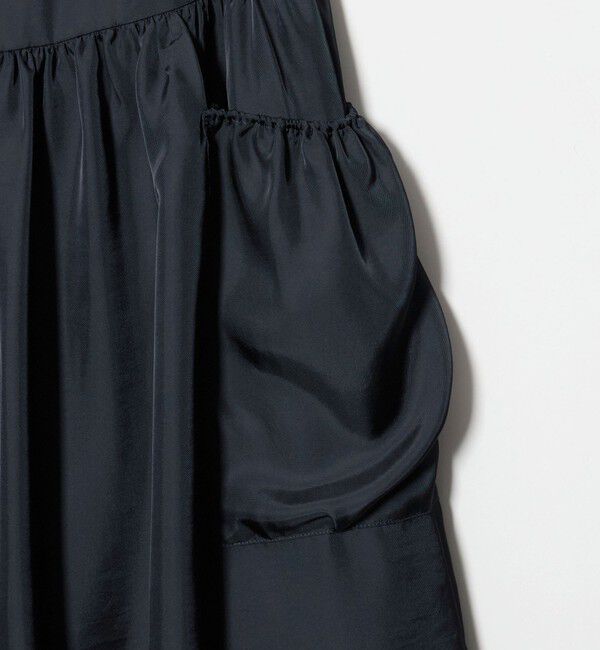 UNITED ARROWS「シルクライク ティアード スカート ‐ウォッシャブル‐」|フレア|