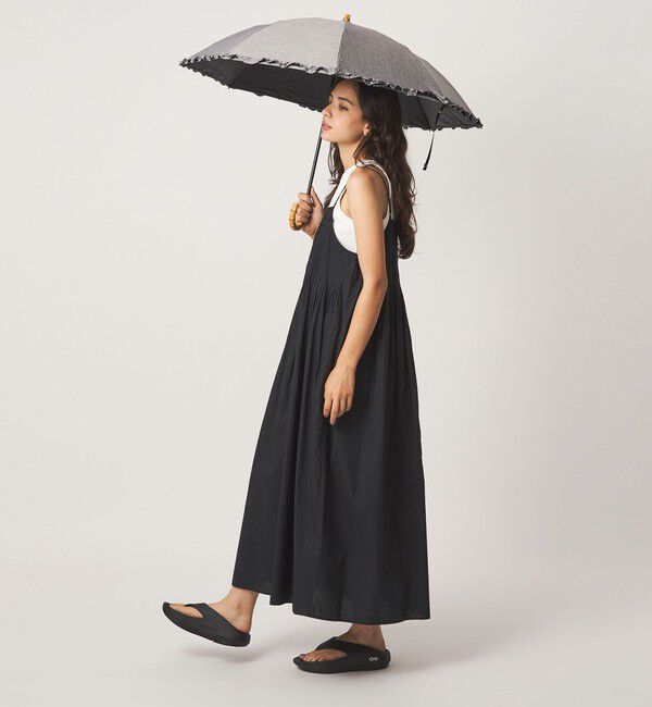 UNITED ARROWS green label relaxing「【別注】＜Wpc.＞UVO フリル 2段折りたたみ日傘 / アンブレラ 晴雨兼用 レイン」|傘|