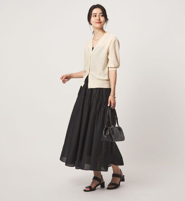 UNITED ARROWS green label relaxing「スパンコール ラメ Vネック ニット カーディガン」|カーディガン|
