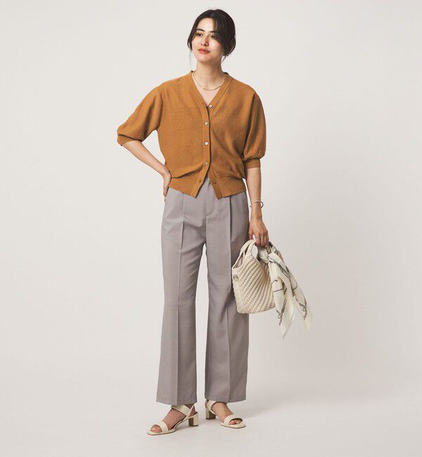 UNITED ARROWS green label relaxing「スパンコール ラメ Vネック ニット カーディガン」|カーディガン|