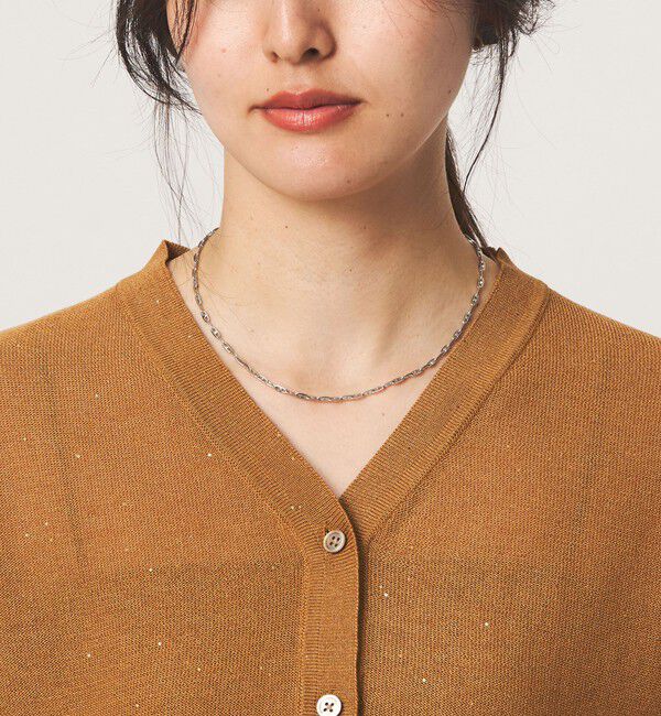 UNITED ARROWS green label relaxing「スパンコール ラメ Vネック ニット カーディガン」|カーディガン|