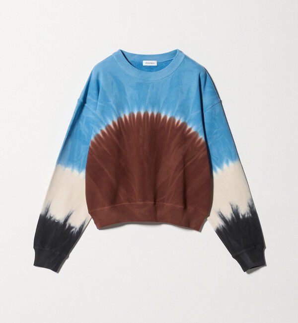 ATTISESSION「＜ATTISESSION＞タイダイ スウェット トップス」|スウェット・ジャージ|DK.BROWN
