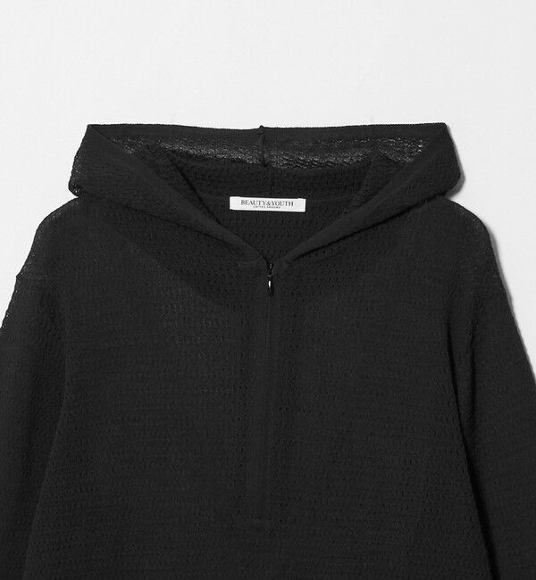 BEAUTY&YOUTH UNITED ARROWS「コットンポリエステル ニットフーディ ウォッシャブル」|ニット・セーター|
