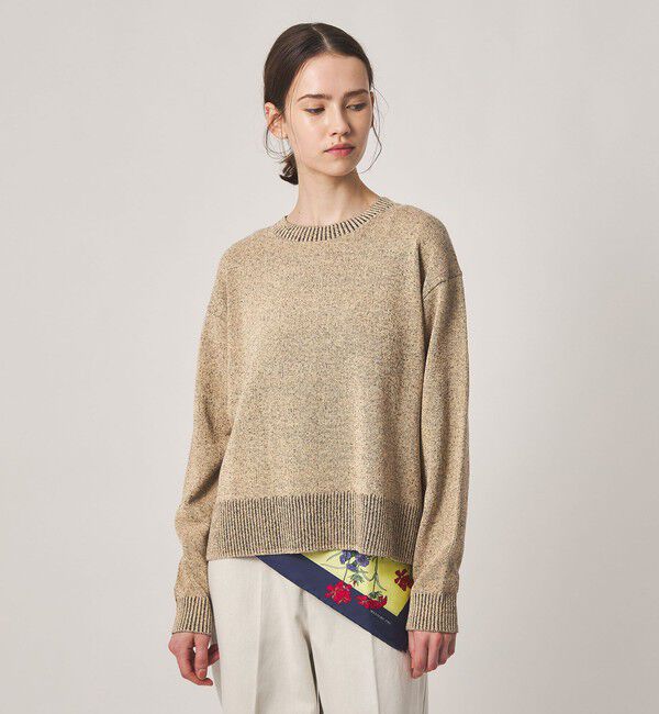 STEVEN ALAN「＜Steven Alan＞ミックス ニット プルオーバー」|ニット・セーター|BEIGE