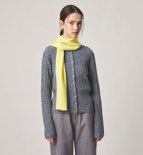 STEVEN ALAN「＜Steven Alan＞ミックス リブ カーディガン」|カーディガン|LT.BLUE
