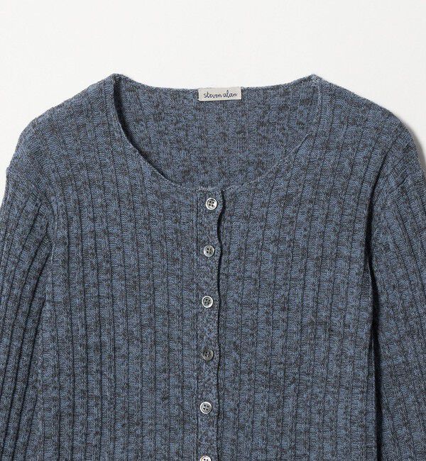 STEVEN ALAN「＜Steven Alan＞ミックス リブ カーディガン」|カーディガン|