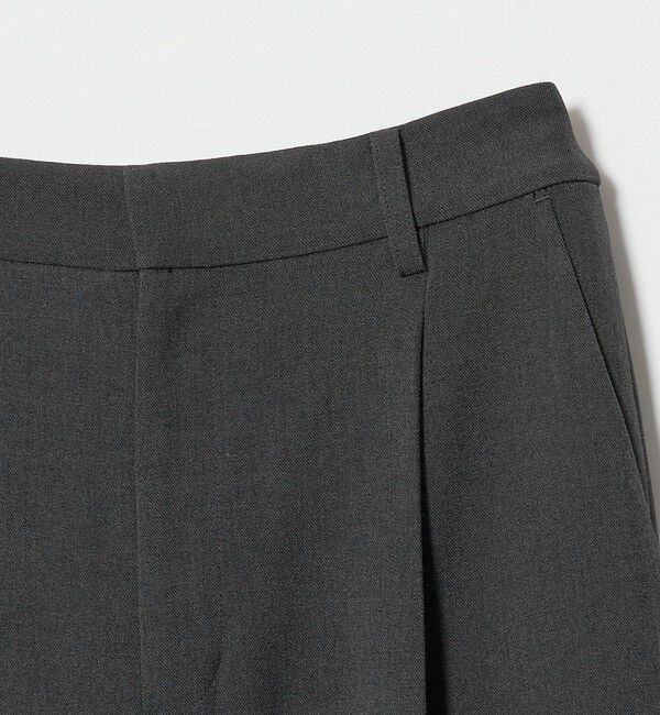 BEAUTY&YOUTH UNITED ARROWS「ポリエステルブレンド メランジ バックゴム ストレートパンツ 防シワ ウォッシャブル」|スラックス|