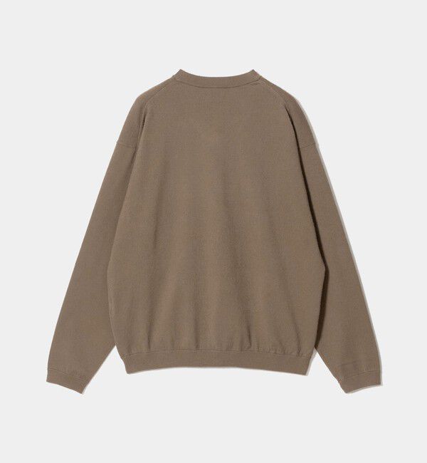 BEAUTY&YOUTH UNITED ARROWS「KNITEE フェザー コットン Vネック ニット Tシャツ ウォッシャブル」|ニット・セーター|