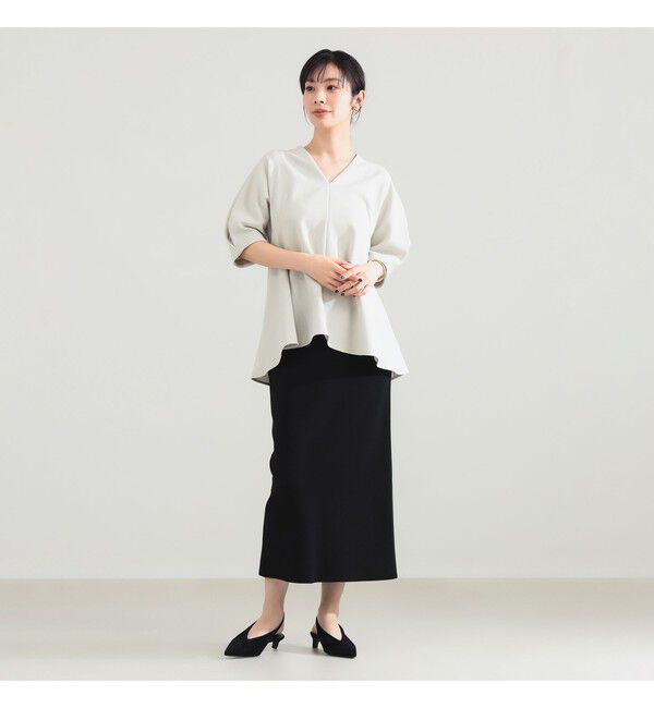 Demi-Luxe BEAMS 「アムンゼン ペプラムブラウス」|シャツ・ブラウス|