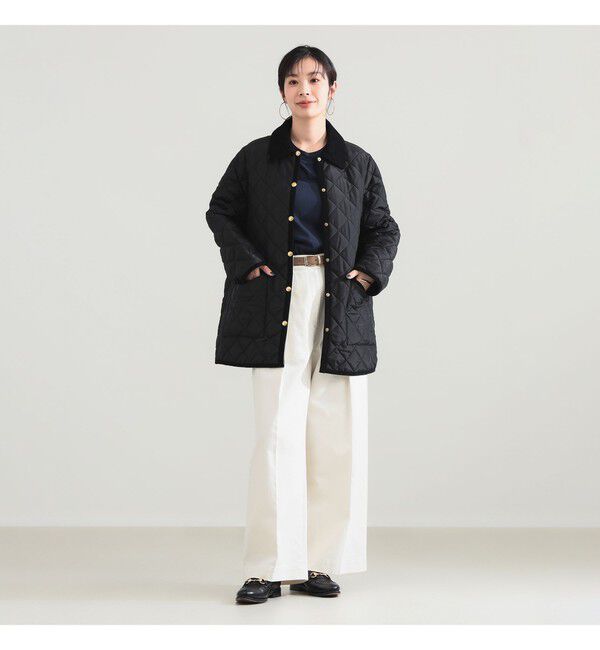 Demi-Luxe BEAMS 「Traditional Weatherwear / WAVERLY Aライン ミドル ジャケット」|ブルゾン・スタジャン|