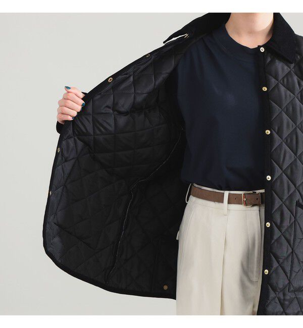 Demi-Luxe BEAMS 「Traditional Weatherwear / WAVERLY Aライン ミドル ジャケット」|ブルゾン・スタジャン|