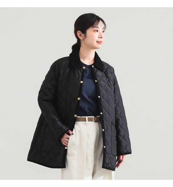 Demi-Luxe BEAMS 「Traditional Weatherwear / WAVERLY Aライン ミドル ジャケット」|ブルゾン・スタジャン|