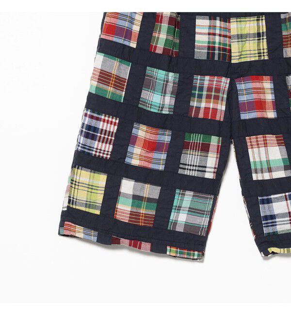 BEAMS PLUS「2 Pleats Shorts Window Patchwork Madras」|その他|