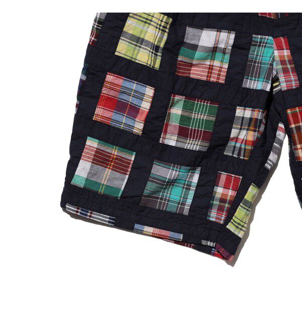 BEAMS PLUS「2 Pleats Shorts Window Patchwork Madras」|その他|