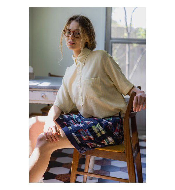 BEAMS PLUS「2 Pleats Shorts Window Patchwork Madras」|その他|