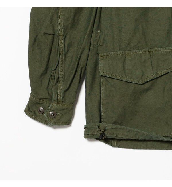 BEAMS PLUS「sage de cret / Cotton Linen Back Sateen M-47 Type Jacket」|ブルゾン・スタジャン|