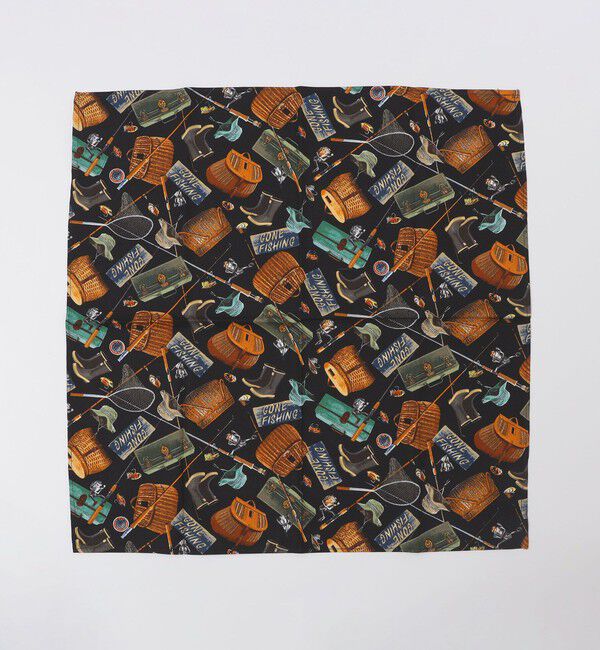SHIPS「ROCKMOUNT: USA BANDANAS」|ハンカチ|ダークグレー